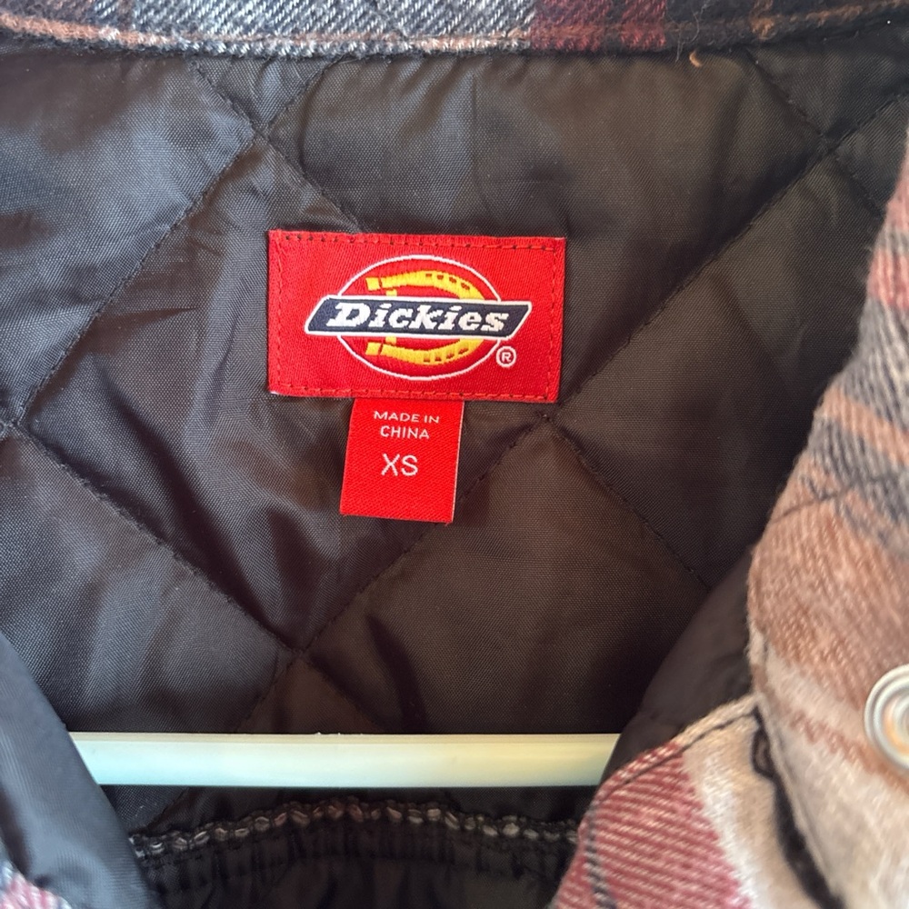 Dickies Red and Gray Plaid Women's Utility Jacket - Picture 2 of 2